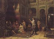 Jean-Baptiste Huysmans Les Chlaoucha au harem (Algerie) (mk32) oil painting